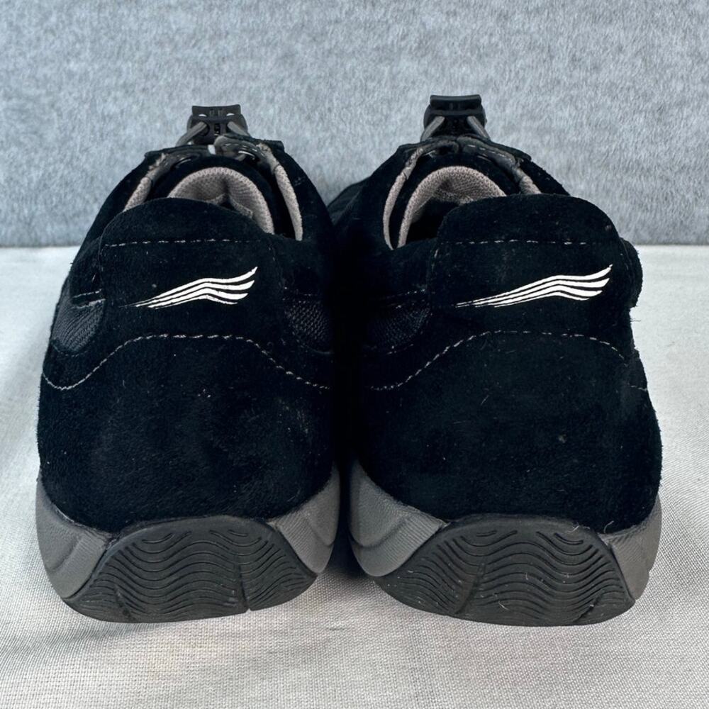 Dansko Women's sz 41 Helen Sneakers Black Suede White Stripe Casual Comfort Walk - Picture 13 of 14